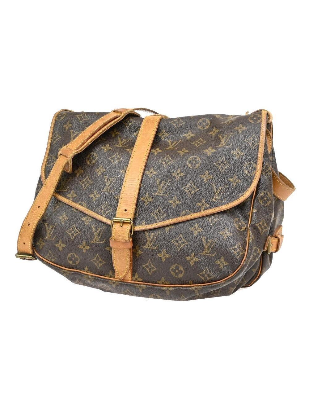 Louis Vuitton Saumur Handbag Canvas 35 #332228L77B